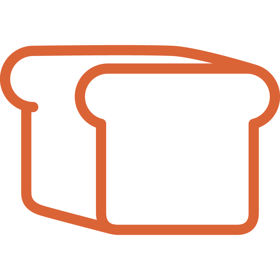 A kosher orange bread icon set against a white background. Richmond Kosher Bakery